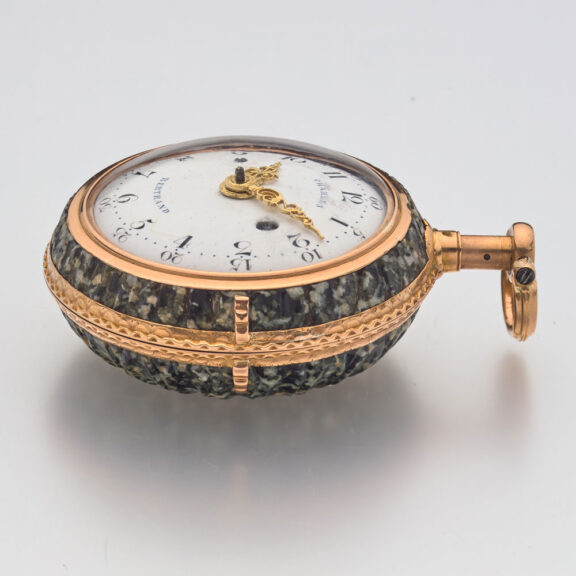 Rare French stone cased quarter repeater á toc Circa 1790 Rare French stone cased quarter repeater á toc Circa 1790