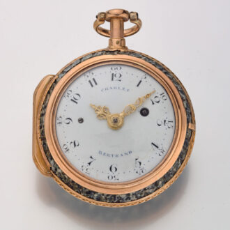 Rare French stone cased quarter repeater á toc Circa 1790