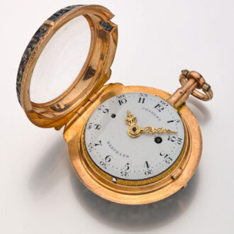 Rare French stone cased quarter repeater á toc Circa 1790