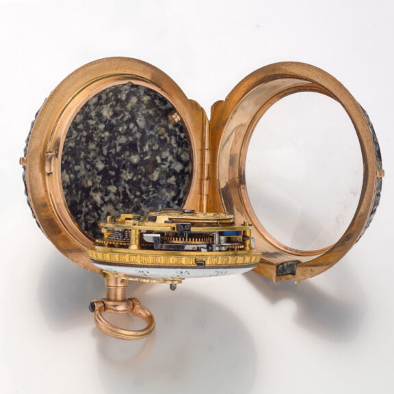 Rare French stone cased quarter repeater á toc Circa 1790 Rare French stone cased quarter repeater á toc Circa 1790