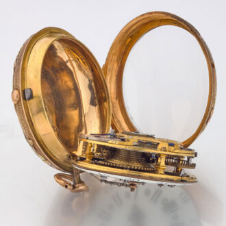 A French verge in gold and enamel consular case Circa 1760