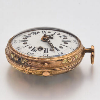 A French verge in gold and enamel consular case Circa 1760