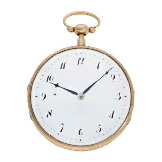 Swiss gold quarter repeating watch with Carillon Circa 1825