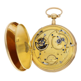 Swiss gold quarter repeating watch with Carillon Circa 1825