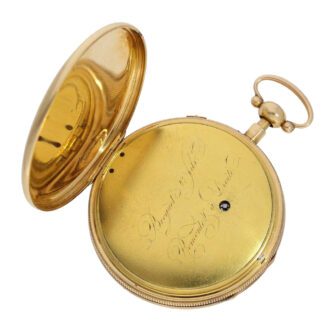 Swiss gold quarter repeating watch with Carillon Circa 1825