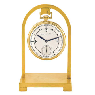 Very fine and rare gold Art Deco keyless Swiss pocket watch Circa 1925
