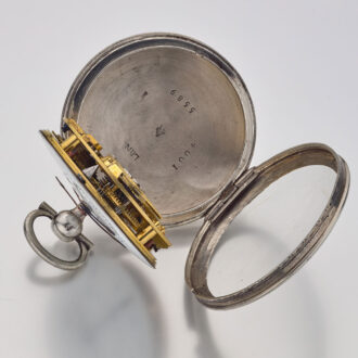A rare silver verge with French Revolutionary Time Circa 1794