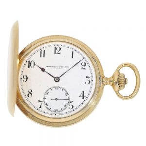 Fine Swiss gold full hunting lever pocket watch Circa 1915