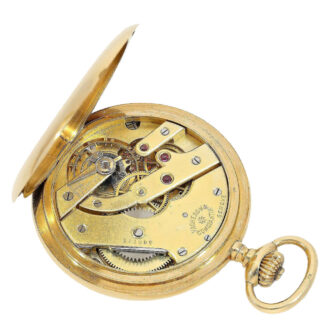 Fine Swiss gold full hunting lever pocket watch Circa 1915