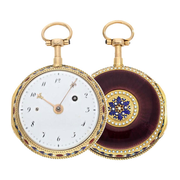 French 20k gold repeating à toc verge pocket watch Circa 1780