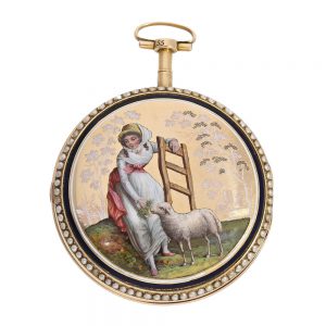 Fine French 18 carat gold verge pocket watch Circa 1700
