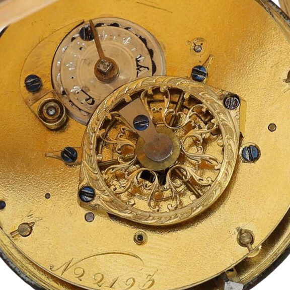 Fine French 18 carat gold verge pocket watch Circa 1700 Fine French 18 carat gold verge pocket watch Circa 1700