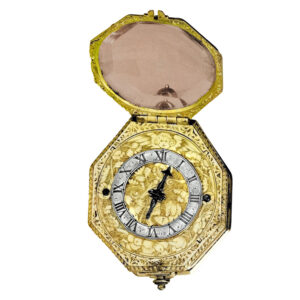 Italian octagonal one-handed verge pendant watch Circa 1630