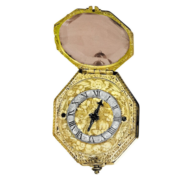 Italian octagonal one-handed verge pendant watch Circa 1630