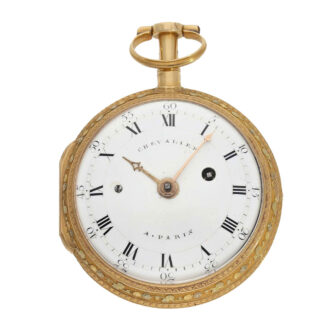 French gold/enamel "a trois couleurs" verge watch Circa 1800