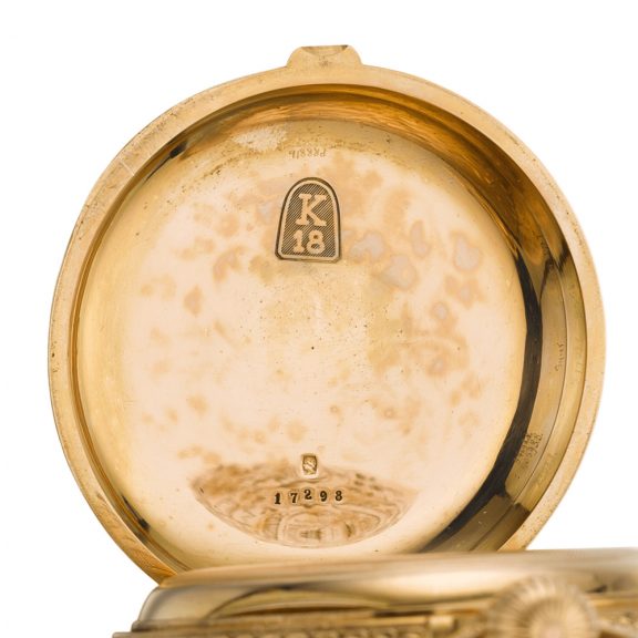 German quarter repeating keyless hunting cased lever watch Circa 1884 German quarter repeating keyless hunting cased lever watch Circa 1884