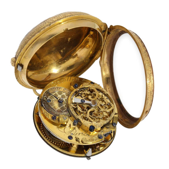 French gold and porcelain rococo-scene watch Circa 1760 French gold and porcelain rococo-scene watch Circa 1760
