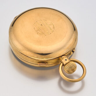 A gold split seconds chronograph lever watch Circa 1874