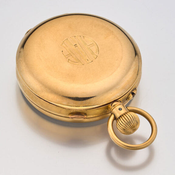 A gold split seconds chronograph lever watch Circa 1874 A gold split seconds chronograph lever watch Circa 1874