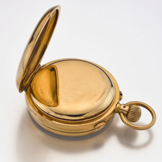 A gold split seconds chronograph lever watch Circa 1874