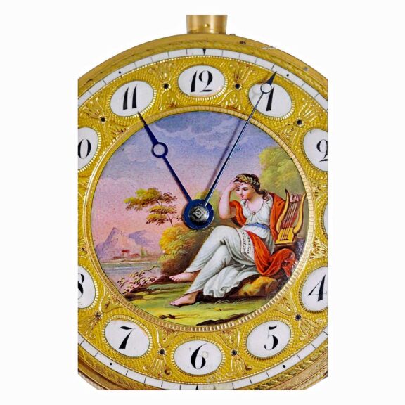 Swiss quarter repeating watch, musical movement Circa 1810 Swiss quarter repeating watch, musical movement Circa 1810
