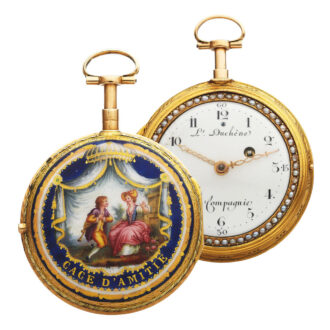 Swiss pearl set quarter repeating pair case watch Circa 1790