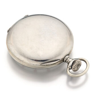 A rare metal Longines watch with 8 days reserve Circa 1920