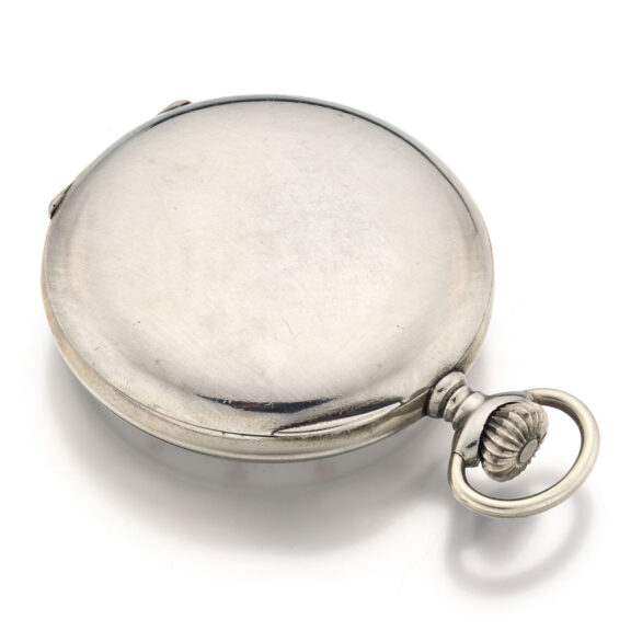 A rare metal Longines watch with 8 days reserve Circa 1920 A rare metal Longines watch with 8 days reserve Circa 1920