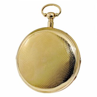 English gold skeletonized watch with Jacquemarts Circa 1800