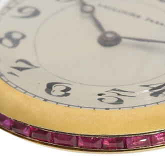 Super thin French gold 'Art Nouveau' lady's watch Circa 1907