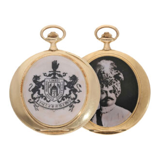 French 14 carat gold knife edged lever pocket watch Circa 1910 French 14 carat gold knife edged lever pocket watch Circa 1910