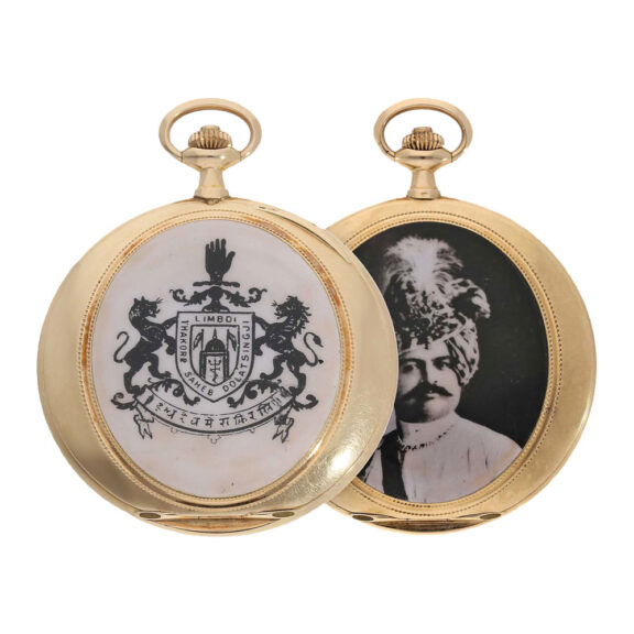 French 14 carat gold knife edged lever pocket watch Circa 1910 French 14 carat gold knife edged lever pocket watch Circa 1910