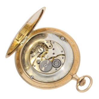French 14 carat gold knife edged lever pocket watch Circa 1910 French 14 carat gold knife edged lever pocket watch Circa 1910