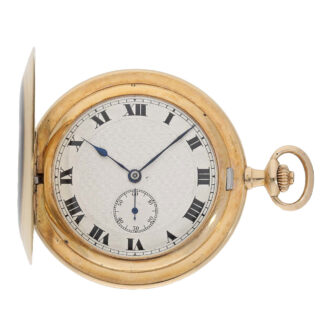 French 14 carat gold knife edged lever pocket watch Circa 1910 French 14 carat gold knife edged lever pocket watch Circa 1910