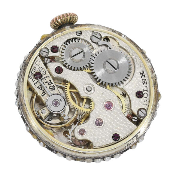 Swiss silver/enamel "Boulle de Genève" watch Circa 1932 Swiss silver/enamel "Boulle de Genève" watch Circa 1932