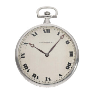 Swiss platinum 'Art Deco' watch with diamonds Circa 1920