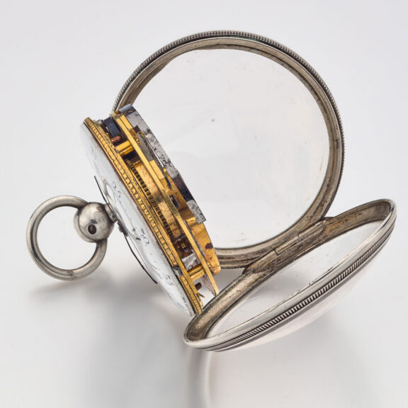 Swiss rare pocket watch with early automatic winding Circa 1780 Swiss rare pocket watch with early automatic winding Circa 1780