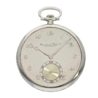 Swiss 18k white gold dress watch with diamond rim Circa 1930