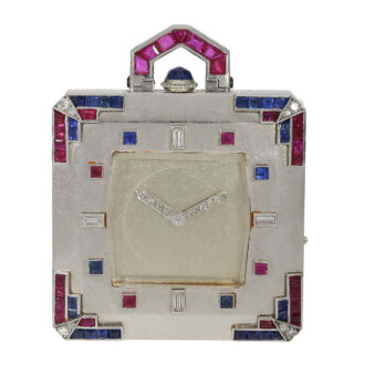 Historically important Swiss platinum "Art deco" watch Circa 1930