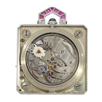 Historically important Swiss platinum "Art deco" watch Circa 1930