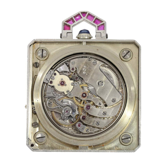 Historically important Swiss platinum "Art deco" watch Circa 1930 Historically important Swiss platinum "Art deco" watch Circa 1930