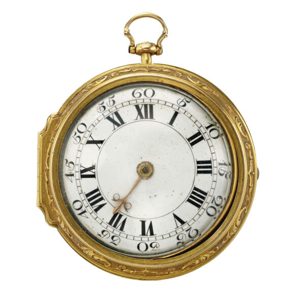 English 18k gold pair cased watch by Tompion Circa 1695 English 18k gold pair cased watch by Tompion Circa 1695