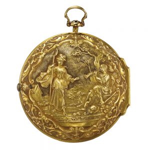 English 18k gold pair cased watch by Tompion Circa 1695