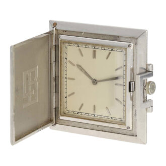Swiss platinum "Art Deco" square dress watch Circa 1920