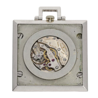 Swiss platinum "Art Deco" square dress watch Circa 1920