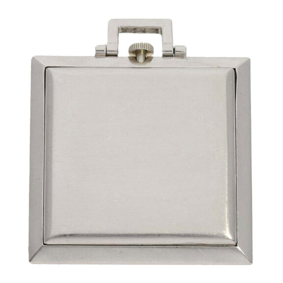 Swiss platinum "Art Deco" square dress watch Circa 1920 Swiss platinum "Art Deco" square dress watch Circa 1920