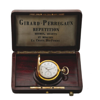 Accompanied by the original repeating-trip Girard Perregaux box and a Girard Perregaux document. Made Circa 1900