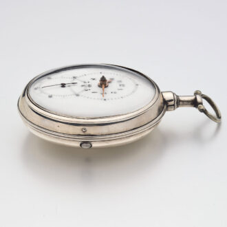 A rare silver English open faced verge pocket watch Circa 1808