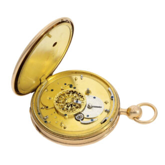 Swiss gold repeater with automaton Jacquemart Circa 1820