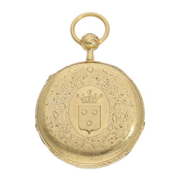 French 18k gold quarter repeating cylinder watch Circa 1850 French 18k gold quarter repeating cylinder watch Circa 1850
